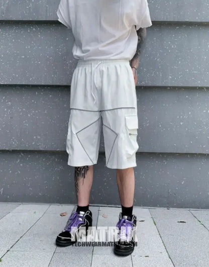 White Reflective Shorts