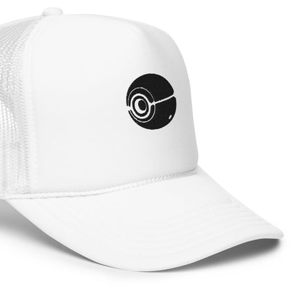 White Surveilance Trucker Hat