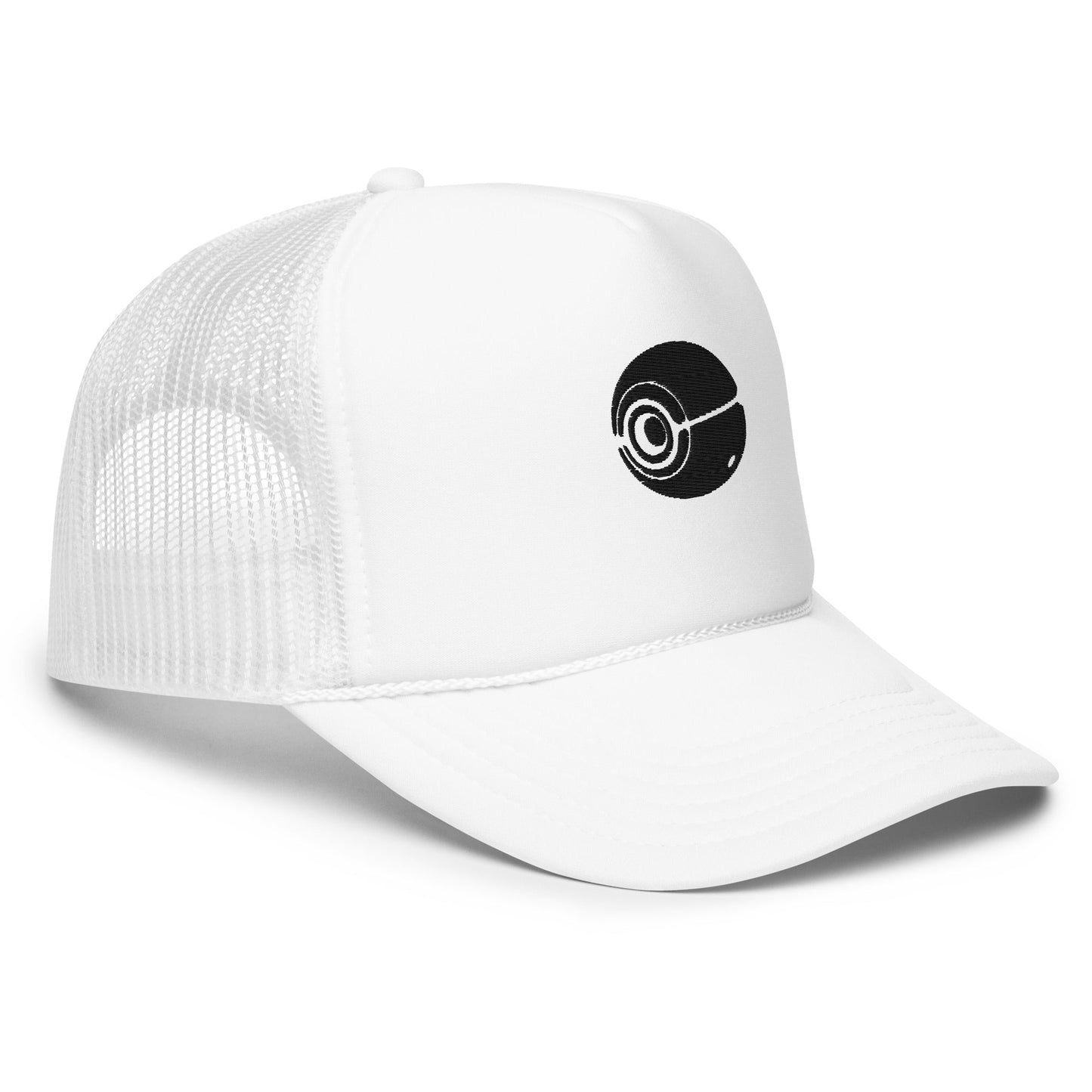 White Surveilance Trucker Hat