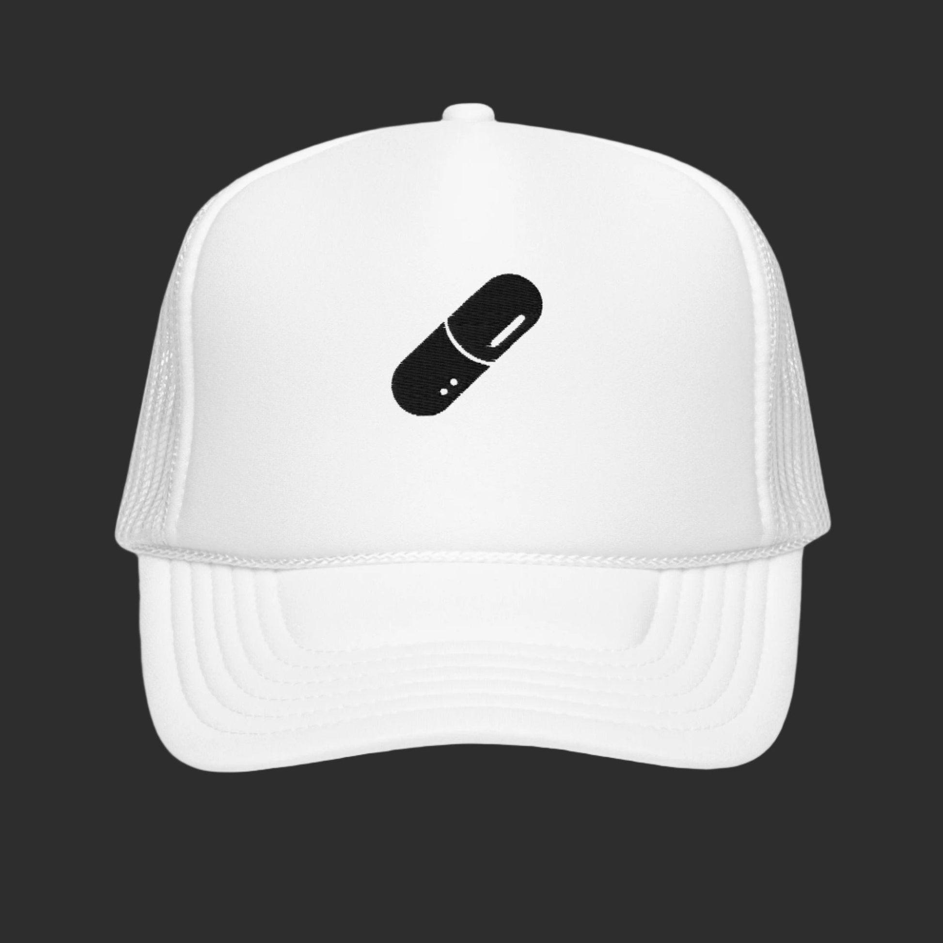 White Synth Trucker Hat