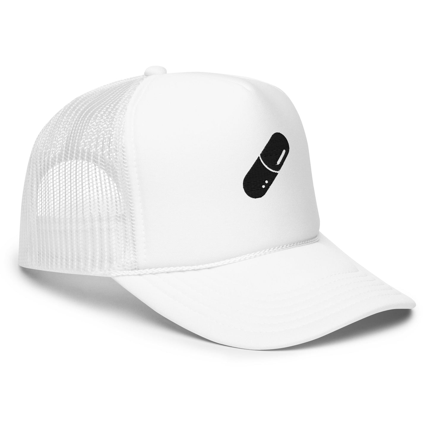 White Synth Trucker Hat