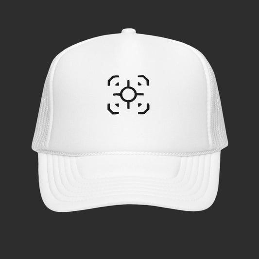 White Target Trucker Hat