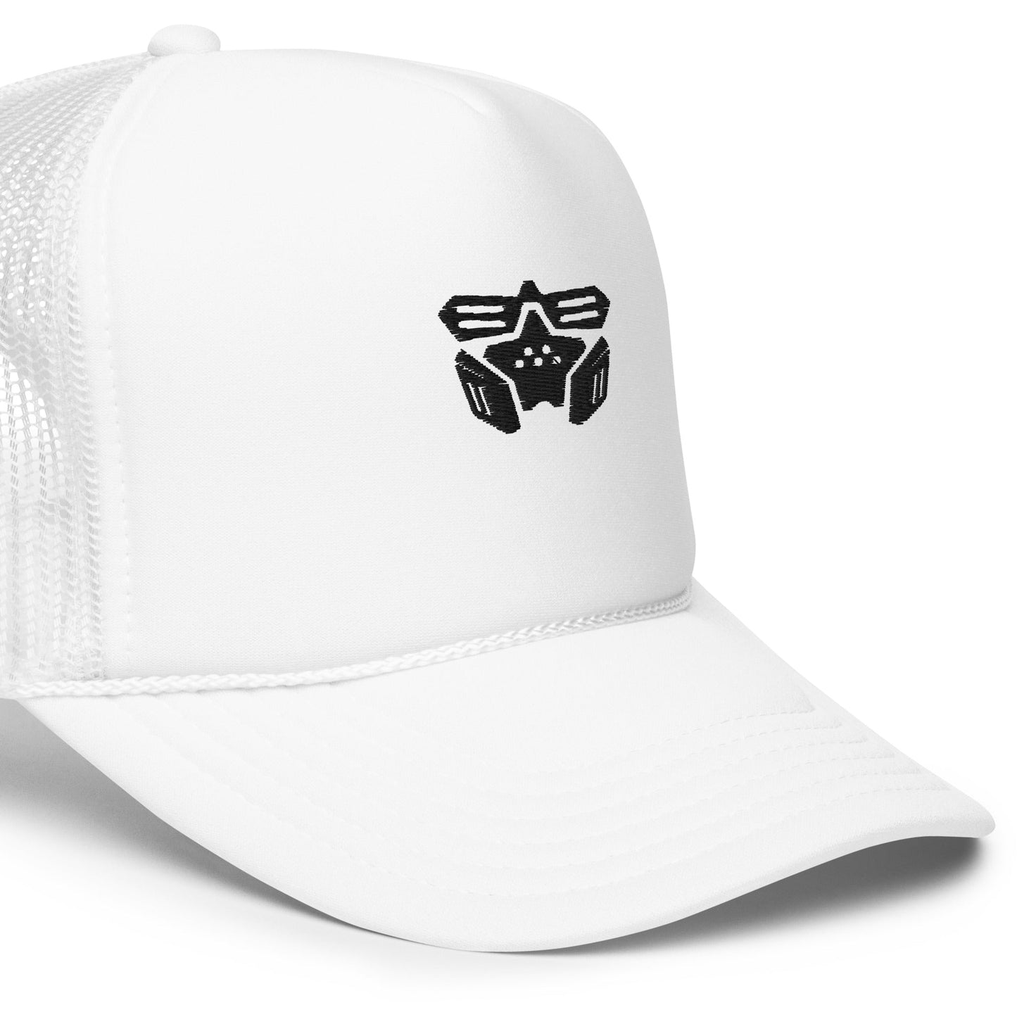 White Technomencer Trucker Hat