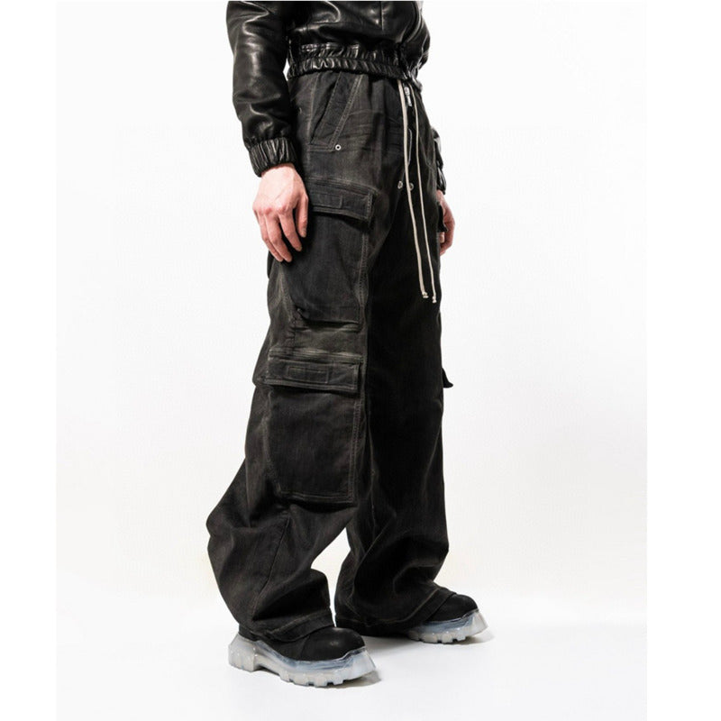 Wide Leg Cyberpunk Gradient Jeans