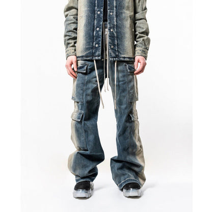 Wide Leg Cyberpunk Gradient Jeans