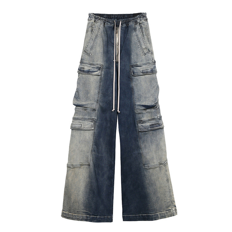 Wide Leg Cyberpunk Gradient Jeans