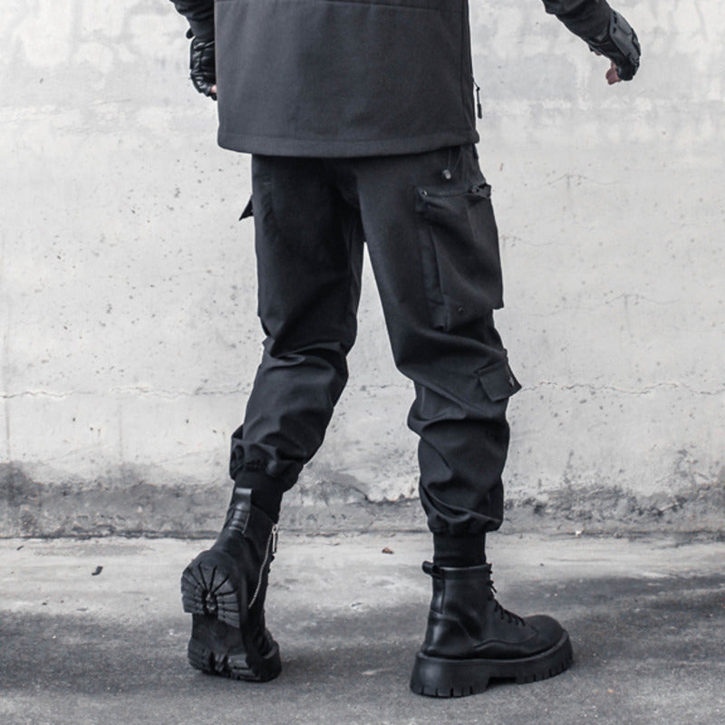 Wide Leg Cyberpunk Pants Techwear