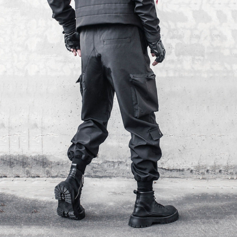 Wide Leg Cyberpunk Pants Techwear