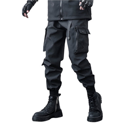 Wide Leg Cyberpunk Pants Techwear