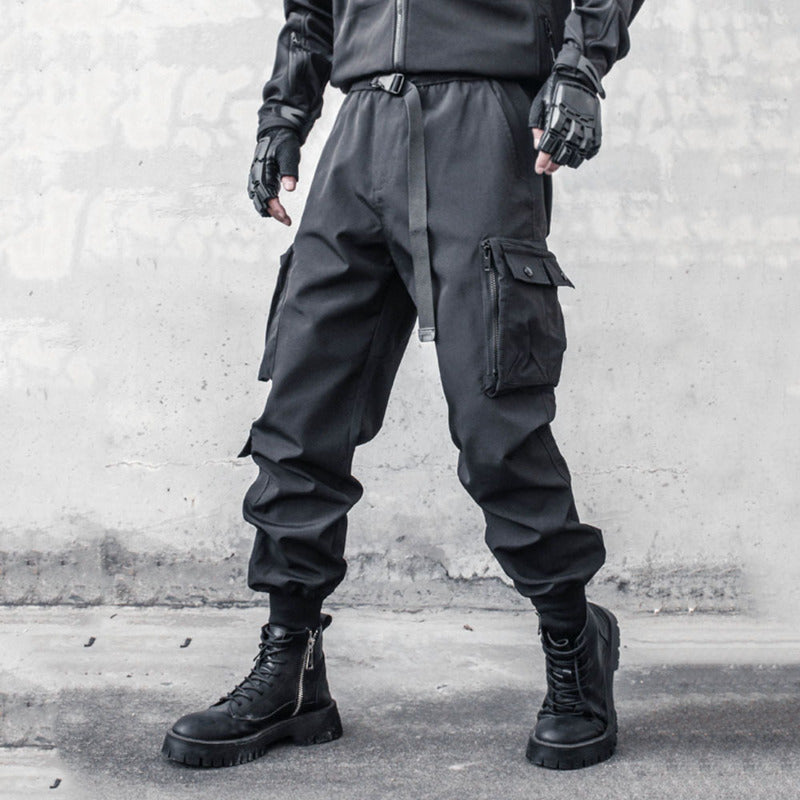 Wide Leg Cyberpunk Pants Techwear