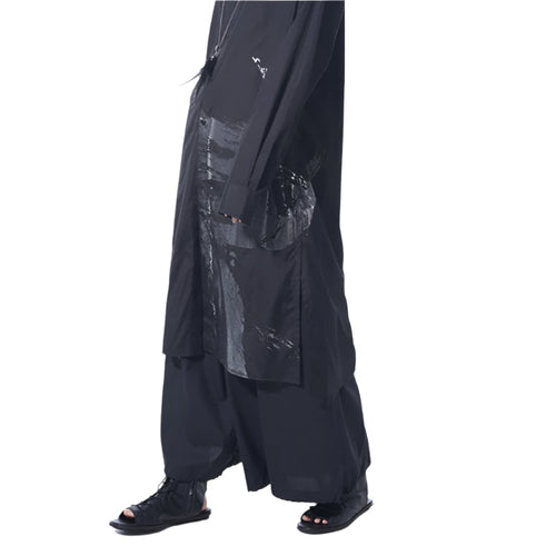 Wide Leg Flared Cyberpunk Pants