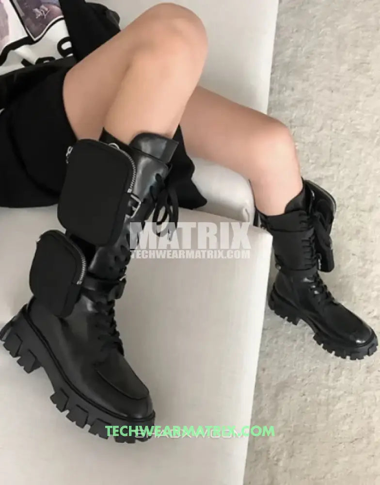 Women Black Tactical Boots