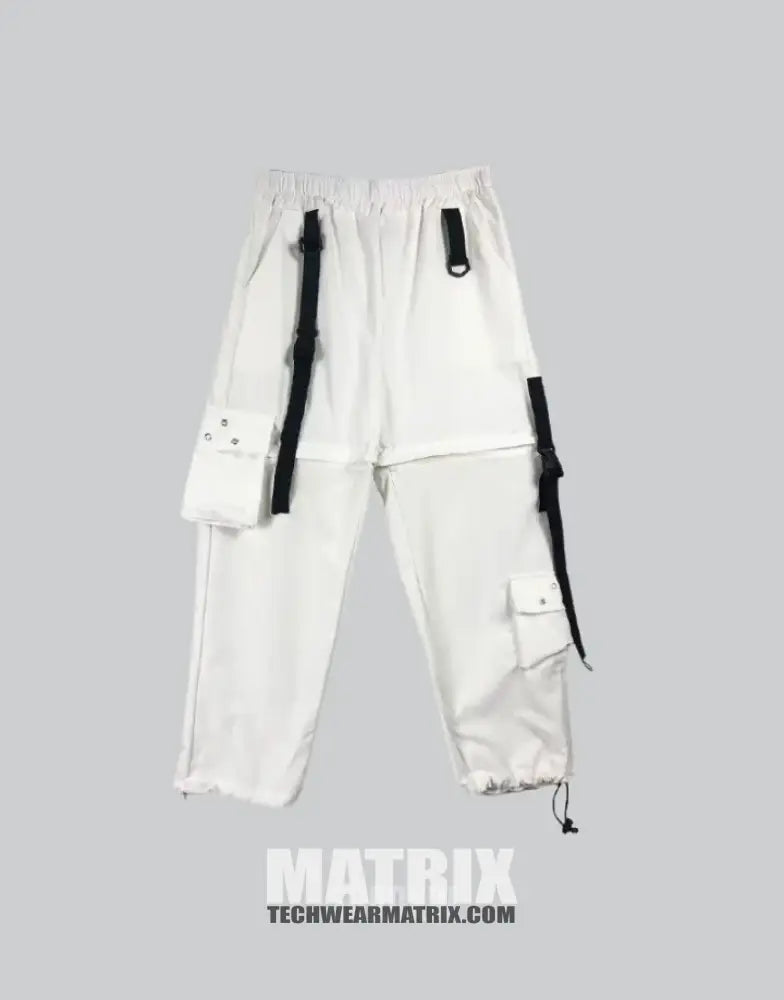 Womens White Cargo Pants