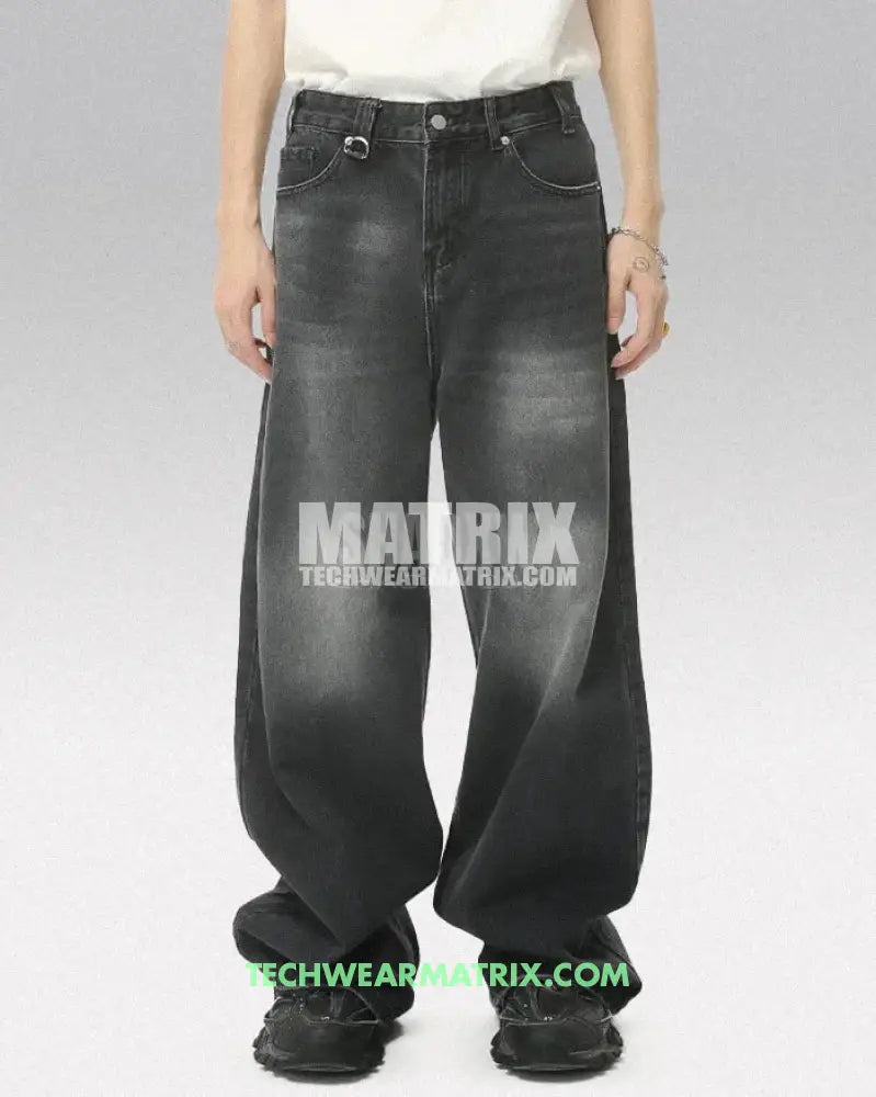 Y2K Black Distressed Jeans