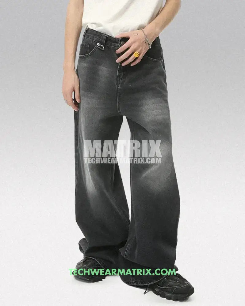 Y2K Black Distressed Jeans