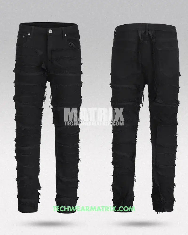 Y2K Black Jeans Men