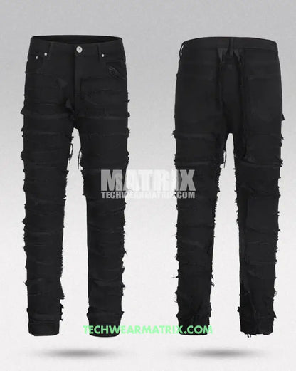 Y2K Black Jeans Men