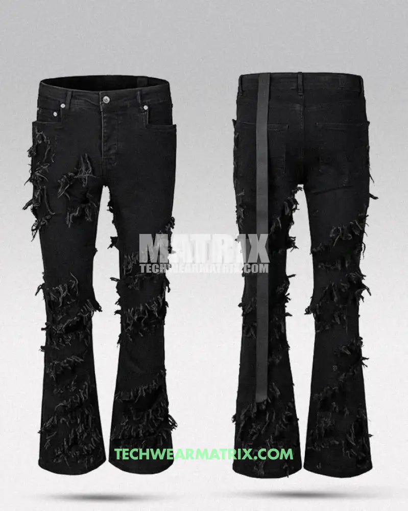 Y2K Black Ripped Jeans