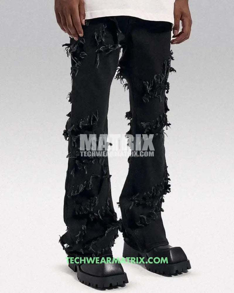 Y2K Black Ripped Jeans