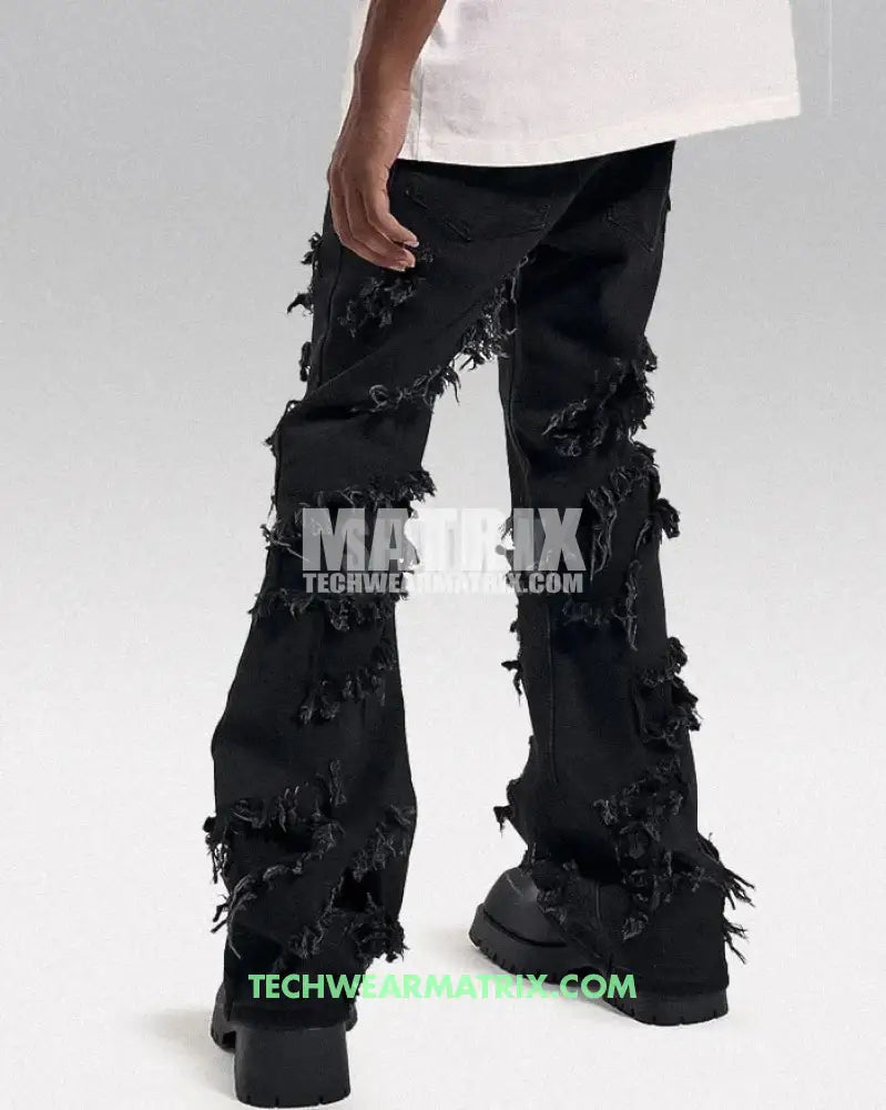 Y2K Black Ripped Jeans