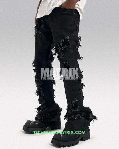 Y2K Black Ripped Jeans