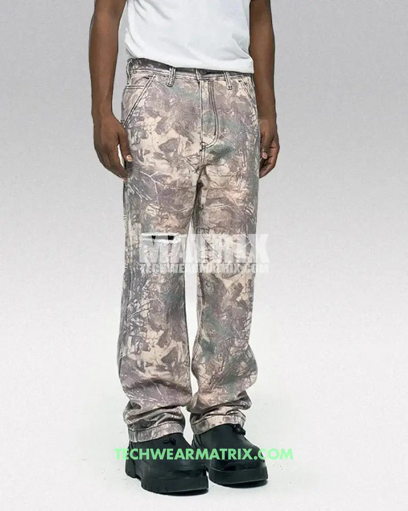 Y2K Camo Print Jeans