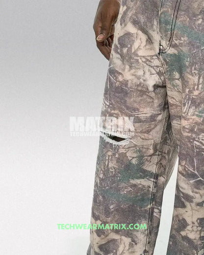 Y2K Camo Print Jeans