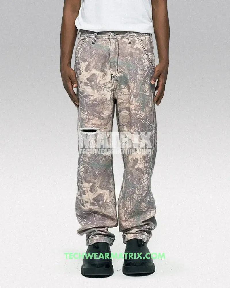 Y2K Camo Print Jeans