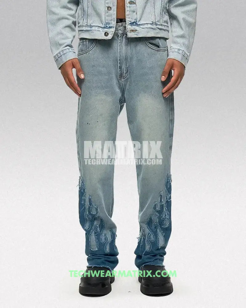 Y2K Jeans Flame