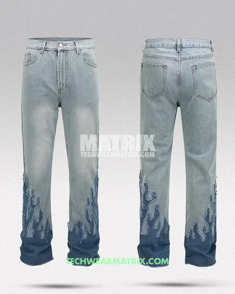 Y2K Jeans Flame