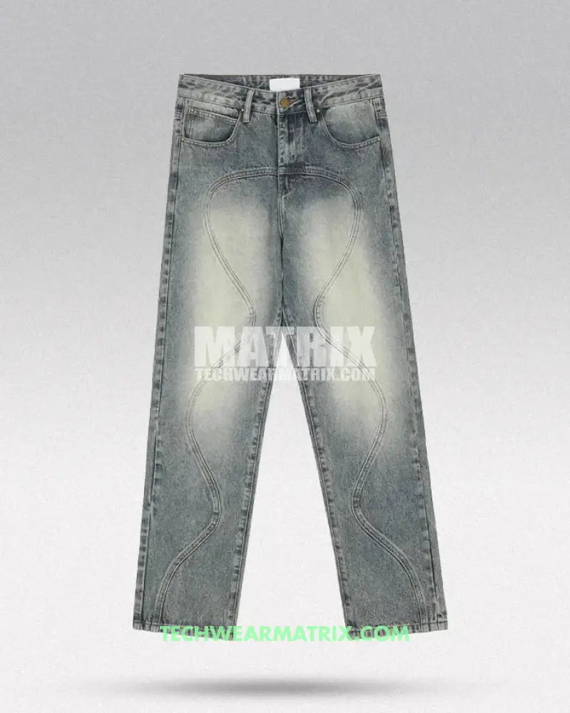 Y2K Light Blue Baggy Jeans