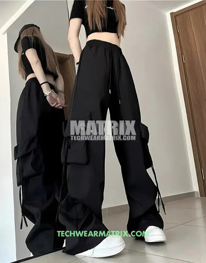 Y2K Loose Drawstring Cargo Pants