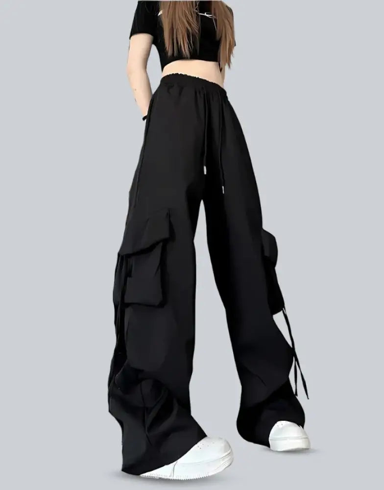 Y2K Loose Drawstring Cargo Pants