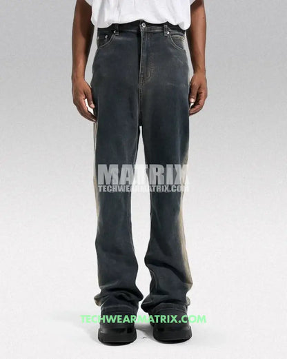 Y2K Mens Elephant Bell Bottom Jeans