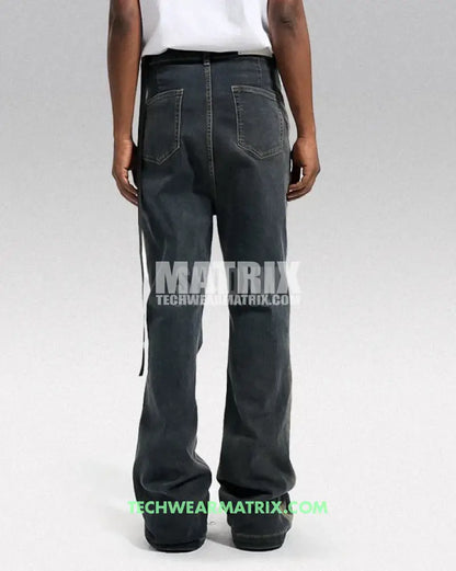 Y2K Mens Elephant Bell Bottom Jeans