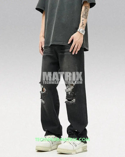 Y2K Paint Splash Jeans