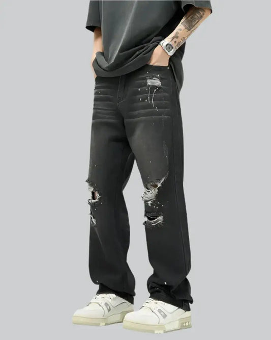 Y2K Paint Splash Jeans