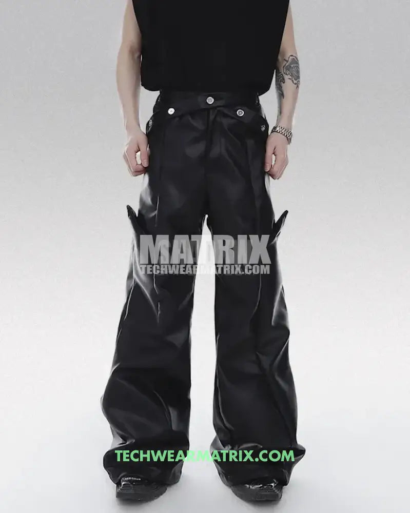 Y2K Pants PU Leather