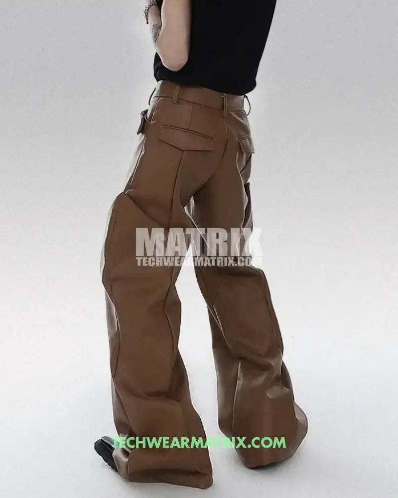 Y2K Pants PU Leather