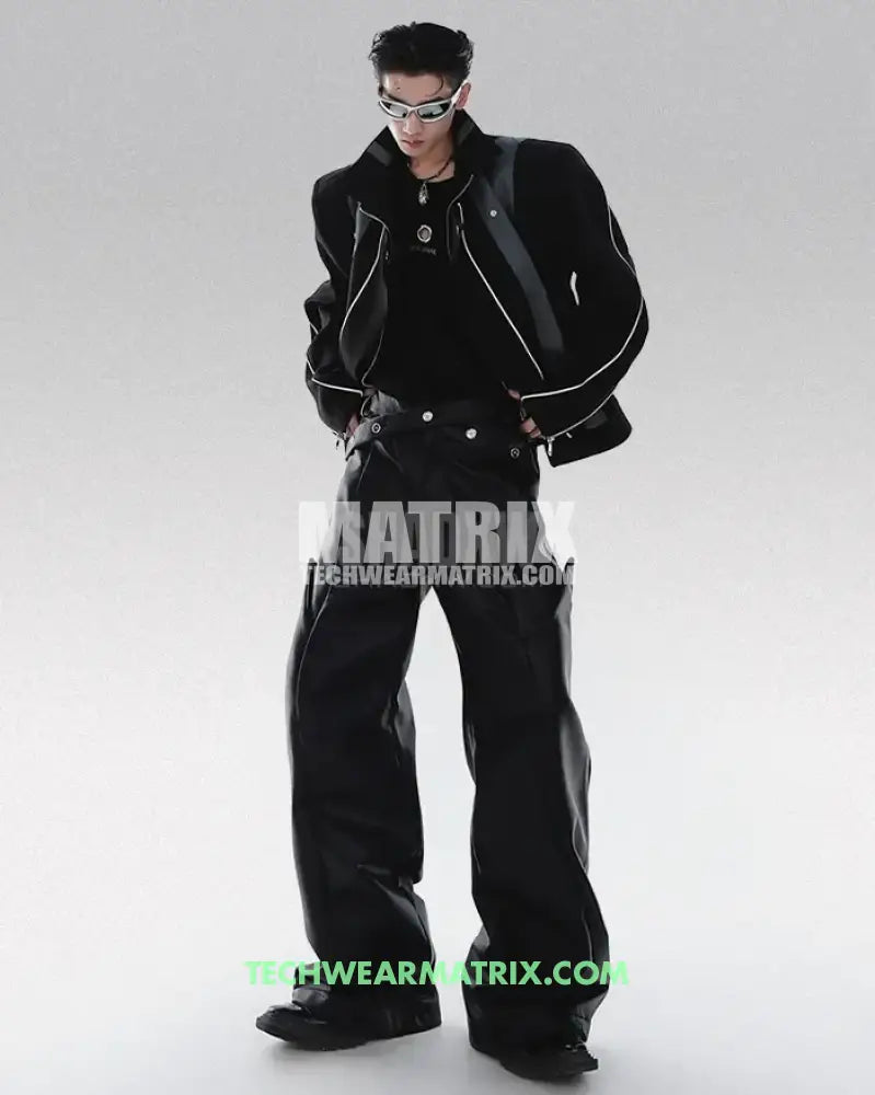 Y2K Pants PU Leather