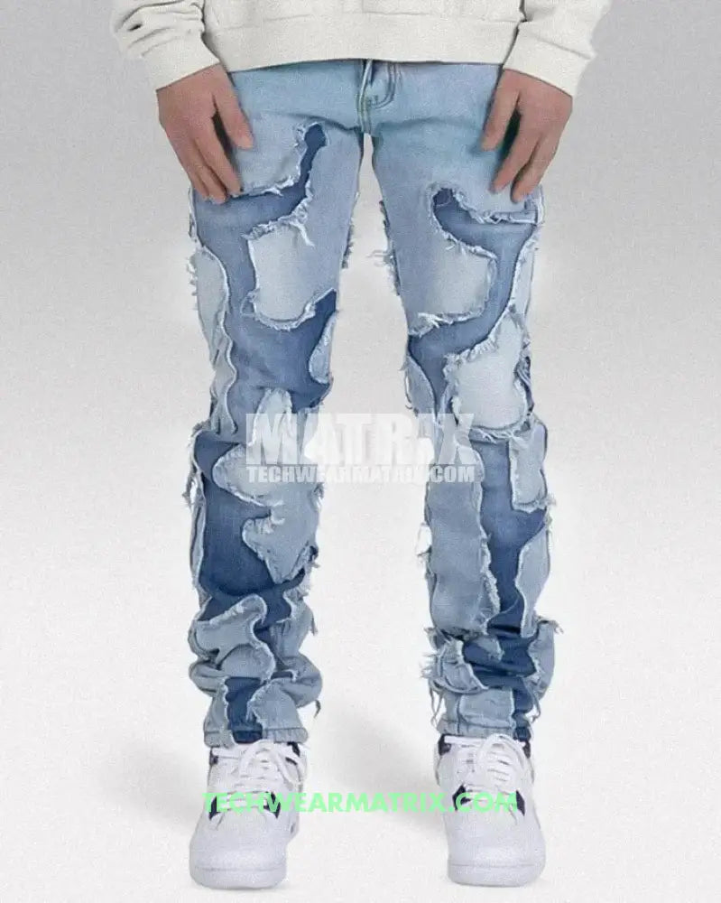 Y2K Patchwork Jeans