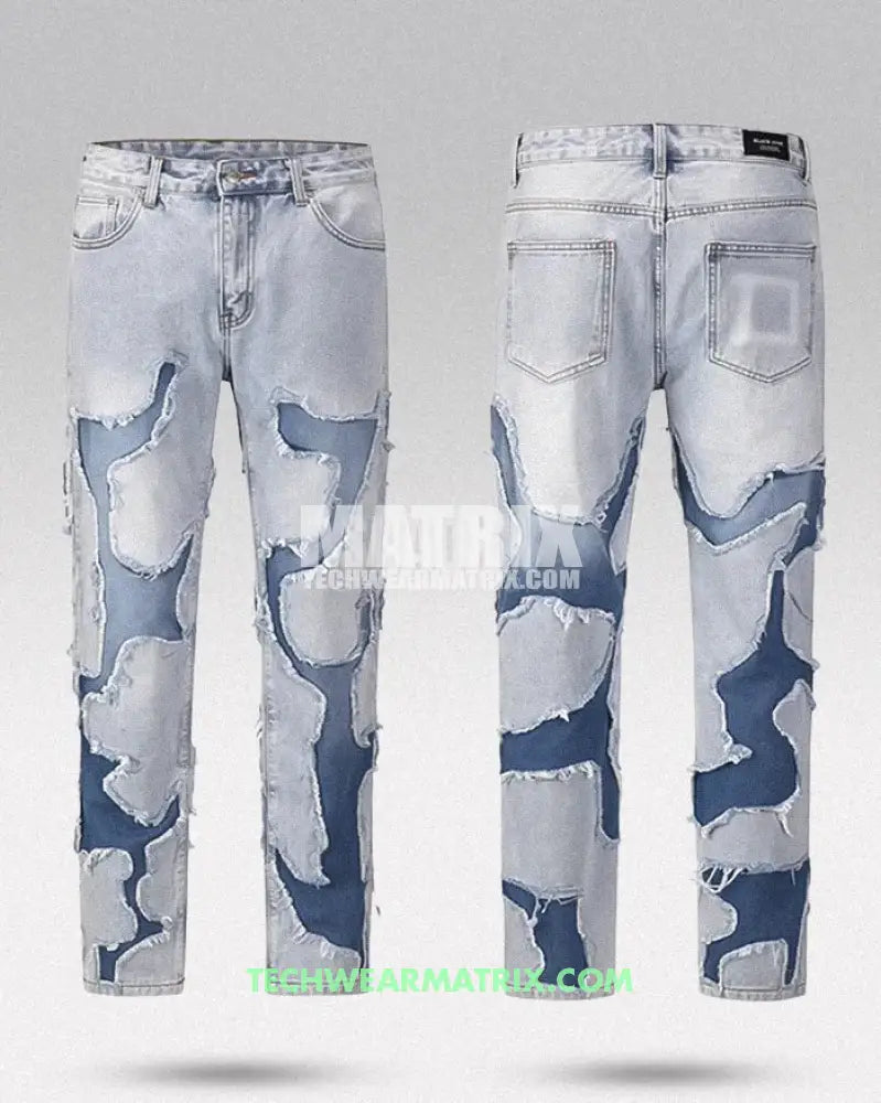 Y2K Patchwork Jeans