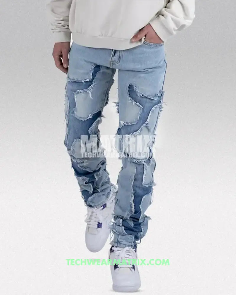 Y2K Patchwork Jeans