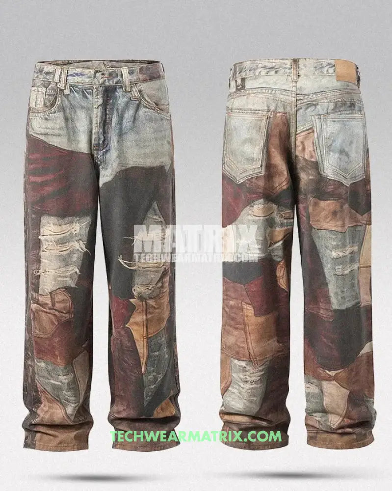 Y2K Printed Jeans