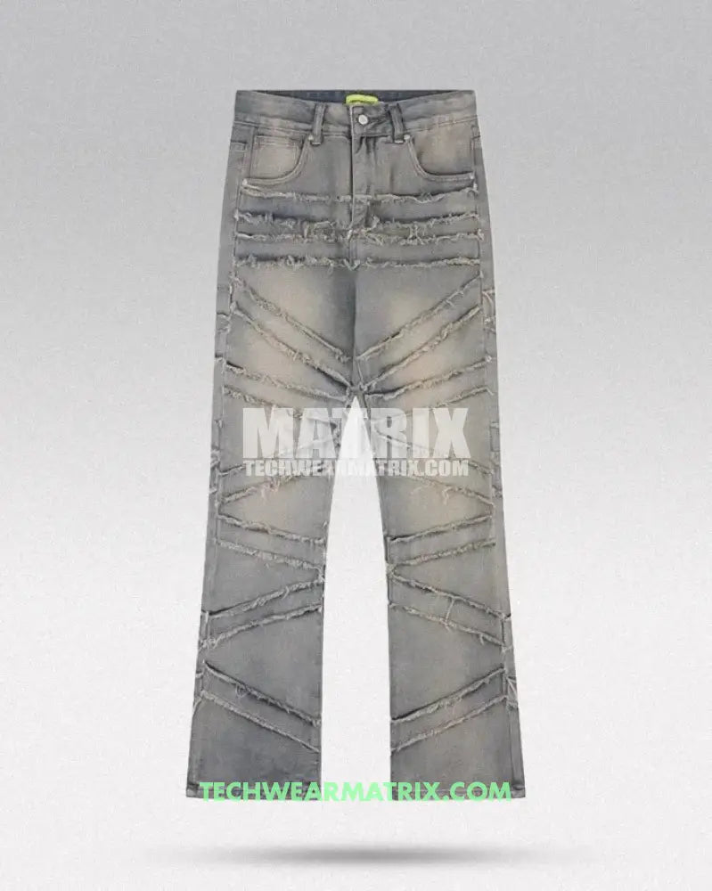 Y2K Streetwear Stacked Jeans