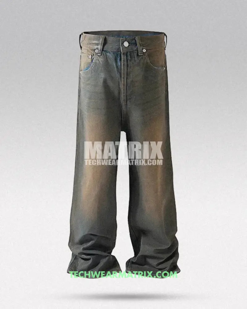 Y2K Wax Coated Jeans