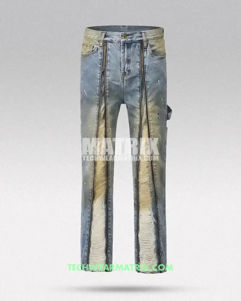 Y2K Zipper Jeans