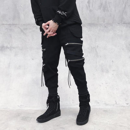 Zipper Decorative Cyberpunk Pants