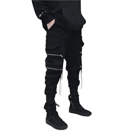 Zipper Decorative Cyberpunk Pants