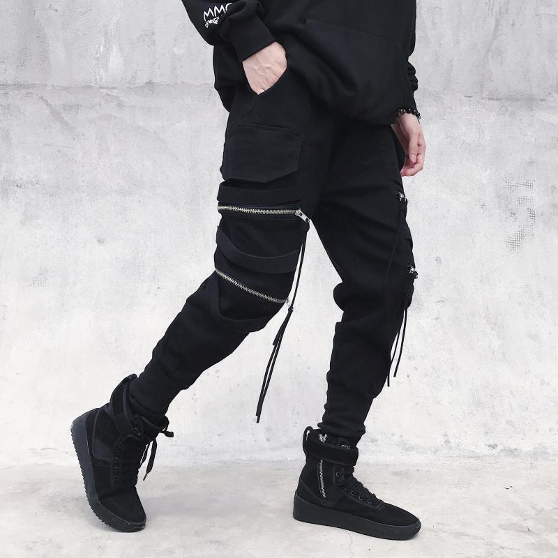 Zipper Decorative Cyberpunk Pants